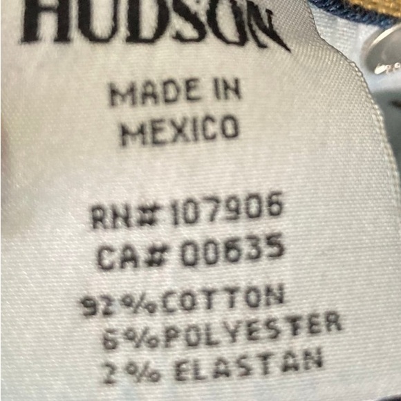 HUDSON DENIM JEANS COLLIN SKINNY SZ 29. Flap pocket - Picture 4 of 4
